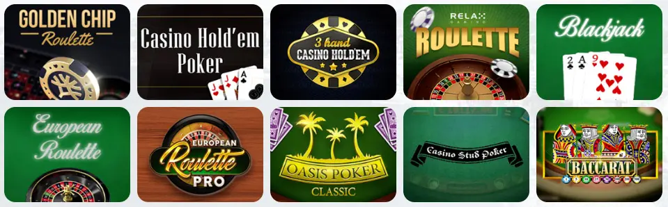 Giochi da tavolo al PRIMUSBET CASINO